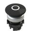 Spring-return black mushroom pushbutton with marking thumbnail 1