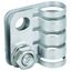 EB terminal element StSt f. HVI light Conductor D 20mm grey thumbnail 1