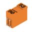 PCB plug-in connector, male header, closed side, THT solder connection, 5.00 mm, Number of poles: 4, 90°, Solder pin length (l): 3.2 mm, tinned, orange, Box thumbnail 3