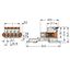 1-conductor female connector lever Push-in CAGE CLAMP® light gray thumbnail 2
