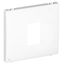 COV PLAT F/SINGLE RJ45 COMP SOCKETS WHITE thumbnail 2