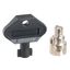 lock male 7mm triangle, square, 3mm double bar - for door thumbnail 1