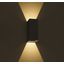 BLACK WALL 2x3W WW IP54 DARK LIGHT 100-240V thumbnail 1