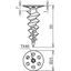 Dowel for rigid foam plates L 50mm, PA for screws D 4.5mm thumbnail 2