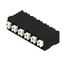 Printed circuit board terminals, 5.08 mm, Number of poles: 6, 90°, Solder pin length (l): 1.5 mm, black, PUSH IN with actuator, Clamping range, max. : 1.5 mm², Tube thumbnail 3