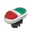 Double lower projecting pushbutton, with marking thumbnail 1