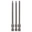 3-piece screwdriver bit set, Extra Hard T8; T10; T15; 89 mm thumbnail 1
