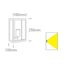 BLACK WALL LIGHT 12W E27 IP43 thumbnail 2