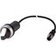 C22-WK3-K20-P1 Changeover switch, With thumb-grip, momentary, 2 N/O, Cable (black) with M12A plug, 4 pole, 0.2 m, 3 positions, Bezel: titanium thumbnail 4