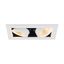 KADUX, recessed ceiling light, double, 3000K, 38°, IP 20, square, white thumbnail 2