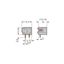 Stackable 2-conductor PCB terminal block 0.75 mm² Pin spacing 10/10.16 thumbnail 2