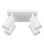 MODERN CEILING LAMP WHITE CARBON REFLECTORS ON A ROSECAKE FOR DINING ROOM thumbnail 3