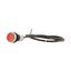 C22-D-R-K01-P65 Pushbutton, Flat, momentary, 1 NC, Cable (black) with non-terminated end, 4 pole, 3.5 m, red, Blank, Bezel: titanium thumbnail 15