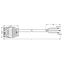 pre-assembled connecting cable Eca Plug/open-ended white thumbnail 6