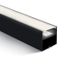 BLACK SURFACE PROFILE 2m FOR 45mm STRIPS + PC OPAL DIFFUSER thumbnail 1