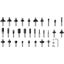 Router Bit Set 30 pcs Mixed 8 mm shank thumbnail 1