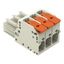 1-conductor female connector lever Push-in CAGE CLAMP® light gray thumbnail 2