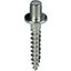 Wood screw with threaded head M8x13mm St/gal Zn L 73mm thumbnail 1