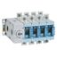 Manual source changeover DSX size 2 320A 4 poles - Rated current = 320A - for mounting on plate thumbnail 1