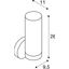 Wall light, WL 105, chrome, double-glass, E14, max. 40W, IP44 thumbnail 2