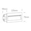 ANTHRACITE WALL RECESSED 7W WW IP65 DARK LIGHT 100-240V thumbnail 2