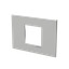 Frame 2 modules - Niessen logo - Silver thumbnail 2