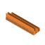 PCB plug-in connector, male header, Dovetails for fixing blocks, THT solder connection, 5.08 mm, Number of poles: 42, 90°, Solder pin length (l): 3.2 mm, tinned, orange, Box thumbnail 2