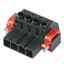 PCB plug-in connector, male plug, 7.62 mm, Number of poles: 3, 180°, Clamping yoke connection, Clamping range, max. : 6 mm², Box thumbnail 4