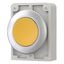 M30C-FDR-Y Pushbutton, RMQ-Titan, Flat, maintained, yellow, Blank, Metal bezel thumbnail 2