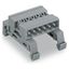 Double pin header DIN-35 rail mounting 17-pole gray thumbnail 2