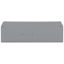 End and intermediate plate 2.5 mm thick gray thumbnail 1