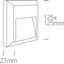 ANTHRACITE WALL LIGHT 2W CCTV DARK LIGHT IP65 230V thumbnail 2