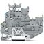 1-conductor/1-pin double deck receptacle terminal block Ground conduct thumbnail 1