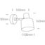 BRUSHED BRASS WALL LIGHT 10W E27 100-240v thumbnail 2