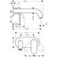 Vernis Blend built-in sink mixer, wall-mounted, matte black thumbnail 2