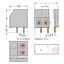 2-conductor PCB terminal block 1.5 mm² Pin spacing 5 mm gray thumbnail 3