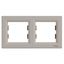 Asfora-horizontal 2-gang frame-bronze thumbnail 2