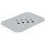 V63PWNJ7 VMS 63 cover plate 640x320x2mm RAL7035 ; V63PWNJ7 thumbnail 1