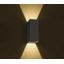 ANTHRACITE WALL 2x3W WW IP54 DARK LIGHT 100-240V thumbnail 1