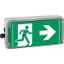 Ex-escape sign luminaires EXIT for zone 1/21, Pictogram: DIN ISO 7010, Arrow: 3 Clock thumbnail 2