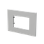 Frame - 1-gang / 3-modules - Niessen logo - Silver thumbnail 2