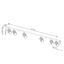 MOVABLE SPOTLIGHTS ON A GOLD CEILING STRIP FOR DINING ROOM, CARBON SERIES thumbnail 5