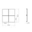 KNX pushbutton cover, 4-way, with backlight, A.x/C.x, black glossy. thumbnail 2