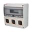 Cabinet ACQUA Combi 3975 IP65 3 openings. 16mod thumbnail 1