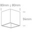 BLACK GU10 10W SQUARE 100-240V thumbnail 2