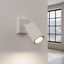 MINIMALIST BEIGE WALL LAMP WITH ADJUSTABLE REFLECTOR FROM THE KARBON SERIES thumbnail 5