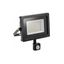 LED floodlight with motion sensor iNEXT, 50 W, 4000 lm, 6400K, AC220-240V, IP65, 120°, black thumbnail 1