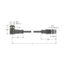 Actuator and Sensor Cable, PUR Extension Cable   WKC5T-P7X3.2-3-RSC5T/TXL thumbnail 1