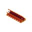 PCB plug-in connector, male header, open side, THT solder connection, 5.08 mm, Number of poles: 17, 135°, Solder pin length (l): 3.2 mm, tinned, orange, Box thumbnail 2