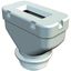 Flat cable threaded connection PG21 Polyethylene Stone grey RAL 7030 thumbnail 1